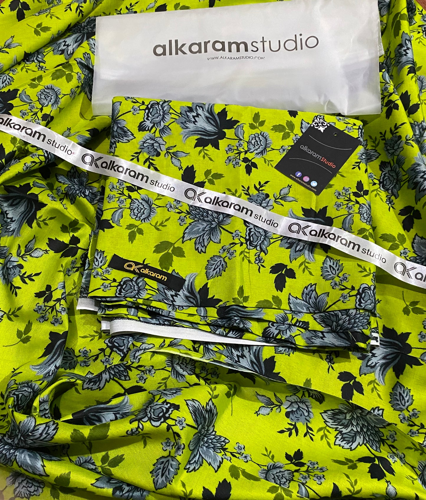 Alkaram | Lawn 2 Piece | Unstitched Suit