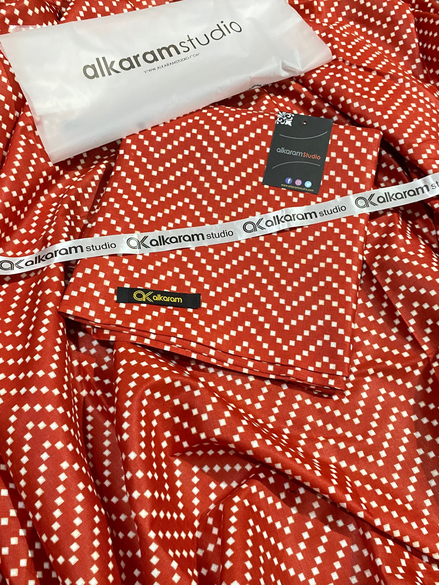 Alkaram | Lawn 2 Piece | Unstitched Suit