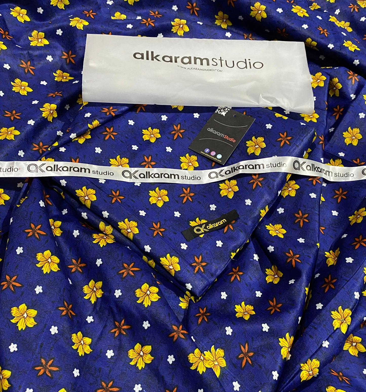 Alkaram | Lawn 2 Piece | Unstitched Suit