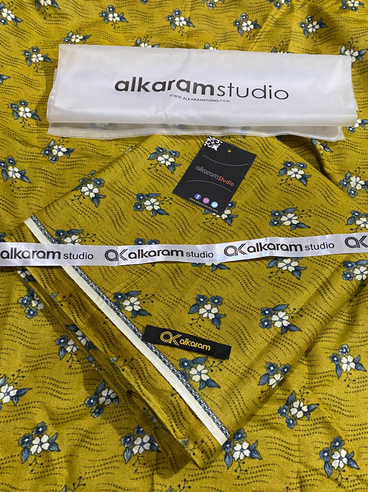 Alkaram | Lawn 2 Piece | Unstitched Suit