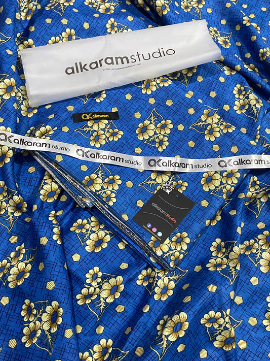 Alkaram | Lawn 2 Piece | Unstitched Suit