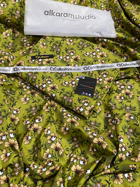 Alkaram | Lawn 2 Piece | Unstitched Suit